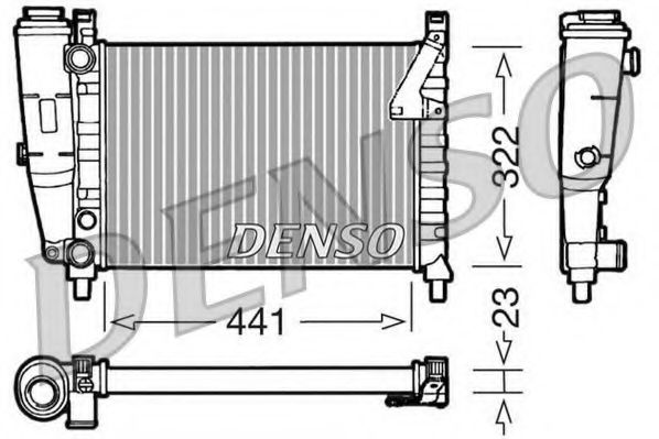 DENSO DRM09143 Радиатор, охлаждение двигателя для FIAT (Фиат) DENSO DRM09143 Радиатор, охлаждение двигателя для FIAT (Фиат)
