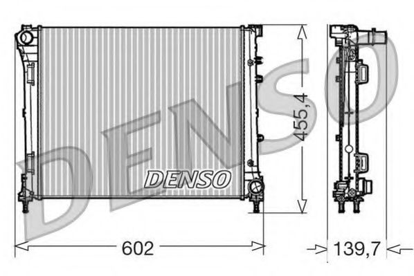 DENSO DRM09162 Радиатор, охлаждение двигателя для FIAT 500 C (Фиат 500 c) DENSO DRM09162 Радиатор, охлаждение двигателя для FIAT 500 C (Фиат 500 c)