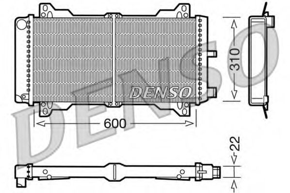 DENSO DRM10013 Радиатор, охлаждение двигателя для FORD ESCORT III (Форд Эсcорт 3) DENSO DRM10013 Радиатор, охлаждение двигателя для FORD ESCORT III (Форд Эсcорт 3)