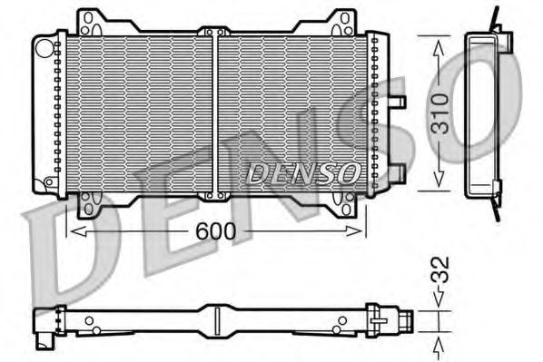 DENSO DRM10014 Радиатор, охлаждение двигателя для FORD ESCORT III (Форд Эсcорт 3) DENSO DRM10014 Радиатор, охлаждение двигателя для FORD ESCORT III (Форд Эсcорт 3)