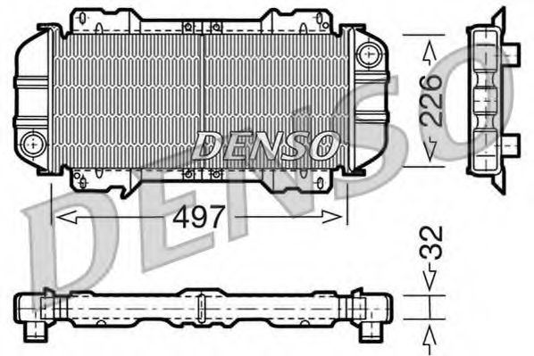 DENSO DRM10015 Радиатор, охлаждение двигателя для FORD ESCORT III (Форд Эсcорт 3) DENSO DRM10015 Радиатор, охлаждение двигателя для FORD ESCORT III (Форд Эсcорт 3)