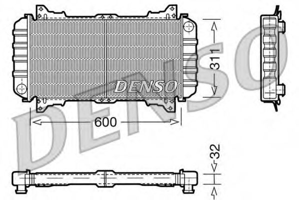 DENSO DRM10016 Радиатор, охлаждение двигателя для FORD ESCORT III (Форд Эсcорт 3) DENSO DRM10016 Радиатор, охлаждение двигателя для FORD ESCORT III (Форд Эсcорт 3)