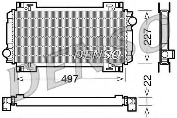 DENSO DRM10032 Радиатор, охлаждение двигателя для FORD FIESTA (Форд Фиэста) DENSO DRM10032 Радиатор, охлаждение двигателя для FORD FIESTA (Форд Фиэста)