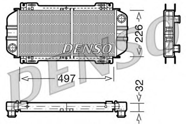 DENSO DRM10033 Радиатор, охлаждение двигателя для FORD FIESTA (Форд Фиэста) DENSO DRM10033 Радиатор, охлаждение двигателя для FORD FIESTA (Форд Фиэста)