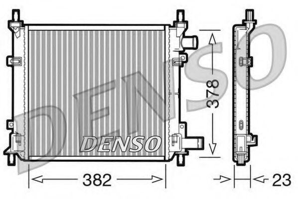 DENSO DRM10060 Радиатор, охлаждение двигателя для FORD KA (Форд Ка) DENSO DRM10060 Радиатор, охлаждение двигателя для FORD KA (Форд Ка)