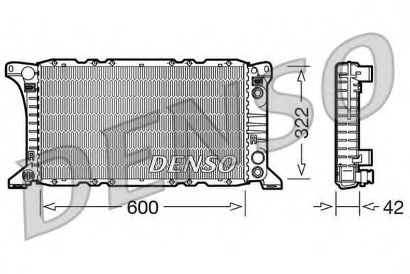 DENSO DRM10092 Радиатор, охлаждение двигателя для FORD TRANSIT (Форд Трансит) DENSO DRM10092 Радиатор, охлаждение двигателя для FORD TRANSIT (Форд Трансит)