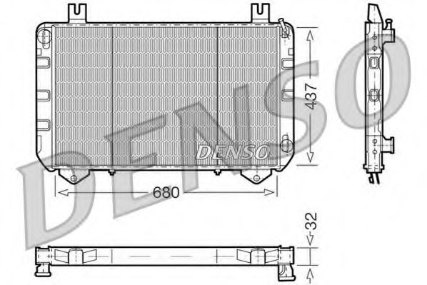 DENSO DRM10094 Радиатор, охлаждение двигателя для FORD TRANSIT (Форд Трансит) DENSO DRM10094 Радиатор, охлаждение двигателя для FORD TRANSIT (Форд Трансит)