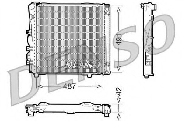 DENSO DRM17052 Радиатор, охлаждение двигателя для MERCEDESBENZ (Мерседес бенц) DENSO DRM17052 Радиатор, охлаждение двигателя для MERCEDESBENZ (Мерседес бенц)