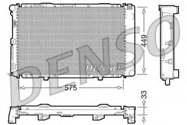 DENSO DRM17066 Радиатор, охлаждение двигателя для MERCEDESBENZ (Мерседес бенц) DENSO DRM17066 Радиатор, охлаждение двигателя для MERCEDESBENZ (Мерседес бенц)