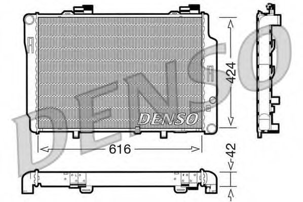 DENSO DRM17072 Радиатор, охлаждение двигателя для MERCEDES-BENZ SLK (Мэрcэдэс-бэнз Слк) DENSO DRM17072 Радиатор, охлаждение двигателя для MERCEDES-BENZ SLK (Мэрcэдэс-бэнз Слк)