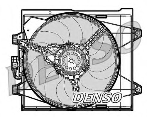 DENSO DER09046 Вентилятор, охлаждение двигателя для FIAT 500 (Фиат 500) DENSO DER09046 Вентилятор, охлаждение двигателя для FIAT 500 (Фиат 500)