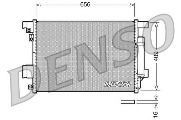 DENSO DCN21001 Конденсатор, кондиционер для MITSUBISHI LANCER (Митсубиши/митсубиси Ланcэр) DENSO DCN21001 Конденсатор, кондиционер для MITSUBISHI LANCER (Митсубиши/митсубиси Ланcэр)
