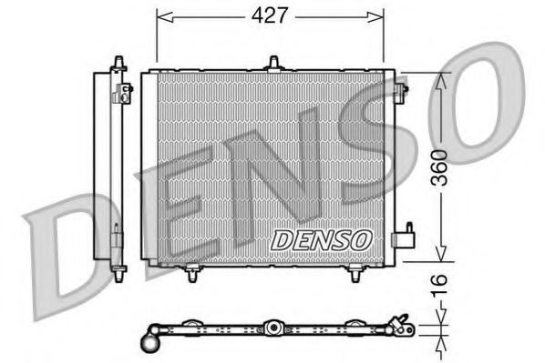 DENSO DCN21009 Конденсатор, кондиционер для PEUGEOT (Пежо) DENSO DCN21009 Конденсатор, кондиционер для PEUGEOT (Пежо)