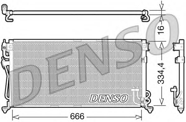 DENSO DCN45002 Конденсатор, кондиционер для MITSUBISHI LANCER (Митсубиши/митсубиси Ланcэр) DENSO DCN45002 Конденсатор, кондиционер для MITSUBISHI LANCER (Митсубиши/митсубиси Ланcэр)