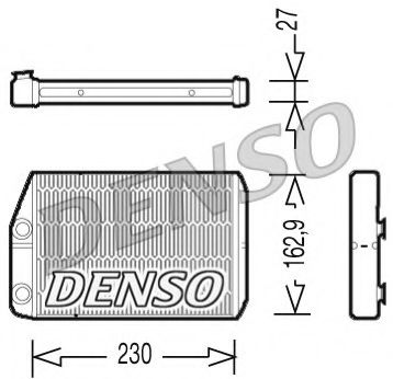DENSO DRR09034 Теплообменник, отопление салона для FIAT (Фиат) DENSO DRR09034 Теплообменник, отопление салона для FIAT (Фиат)