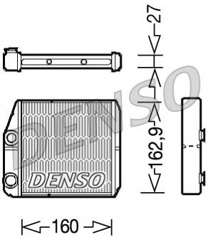 DENSO DRR09035 Теплообменник, отопление салона для FIAT (Фиат) DENSO DRR09035 Теплообменник, отопление салона для FIAT (Фиат)