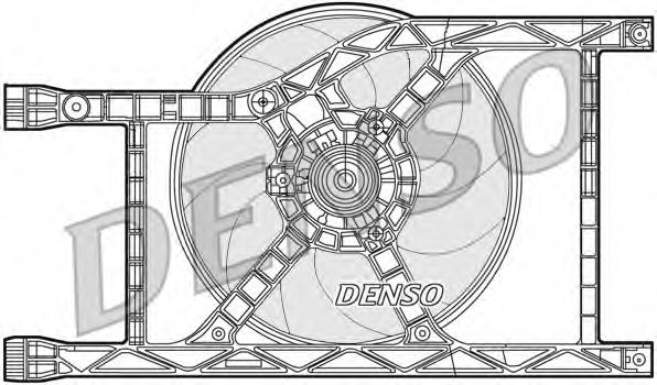 DENSO DER09045 Вентилятор, охлаждение двигателя для FIAT 500 C (Фиат 500 c) DENSO DER09045 Вентилятор, охлаждение двигателя для FIAT 500 C (Фиат 500 c)