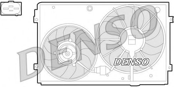 DENSO DER32011 Вентилятор, охлаждение двигателя для SEAT ALTEA (Сеат Алтэа) DENSO DER32011 Вентилятор, охлаждение двигателя для SEAT ALTEA (Сеат Алтэа)