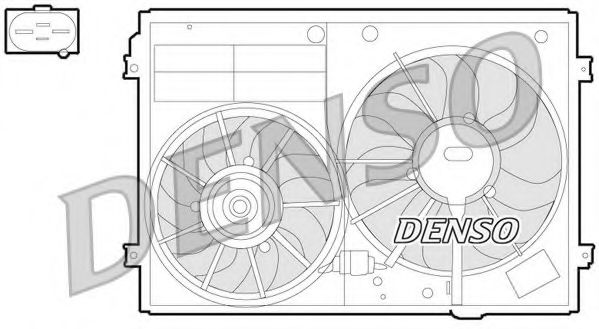 DENSO DER32012 Вентилятор, охлаждение двигателя для SEAT ALTEA (Сеат Алтэа) DENSO DER32012 Вентилятор, охлаждение двигателя для SEAT ALTEA (Сеат Алтэа)