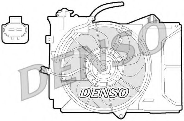 DENSO DER50001 Вентилятор, охлаждение двигателя для TOYOTA VITZ (Тойота/тоета Vитз) DENSO DER50001 Вентилятор, охлаждение двигателя для TOYOTA VITZ (Тойота/тоета Vитз)