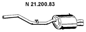 EBERSPÄCHER 21.200.83 Глушитель выхлопных газов конечный для BMW (Бмв) EBERSPÄCHER 21.200.83 Глушитель выхлопных газов конечный для BMW (Бмв)