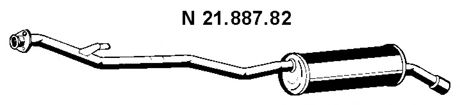 EBERSPÄCHER 21.887.82 Глушитель выхлопных газов конечный для BMW (Бмв) EBERSPÄCHER 21.887.82 Глушитель выхлопных газов конечный для BMW (Бмв)