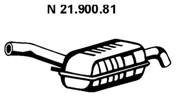 EBERSPÄCHER 21.900.81 Глушитель выхлопных газов конечный для BMW (Бмв) EBERSPÄCHER 21.900.81 Глушитель выхлопных газов конечный для BMW (Бмв)