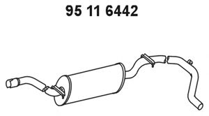 EBERSPÄCHER 95 11 6442 Глушитель выхлопных газов конечный для VOLKSWAGEN CADDY I (Фольксваген Cаддъ и) EBERSPÄCHER 95 11 6442 Глушитель выхлопных газов конечный для VOLKSWAGEN CADDY I (Фольксваген Cаддъ и)