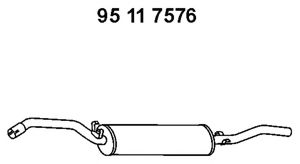 EBERSPÄCHER 95 11 7576 Глушитель выхлопных газов конечный для VOLKSWAGEN JETTA II (Фольксваген Жэтта 2) EBERSPÄCHER 95 11 7576 Глушитель выхлопных газов конечный для VOLKSWAGEN JETTA II (Фольксваген Жэтта 2)