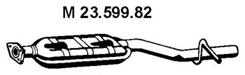 EBERSPÄCHER 23.599.82 Средний глушитель выхлопных газов 