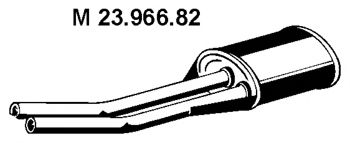 EBERSPÄCHER 23.966.82 Средний глушитель выхлопных газов 