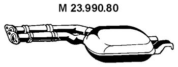 EBERSPÄCHER 23.990.80 Средний глушитель выхлопных газов 
