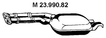 EBERSPÄCHER 23.990.82 Средний глушитель выхлопных газов 
