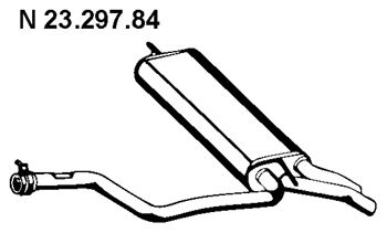 EBERSPÄCHER 23.297.84 Глушитель выхлопных газов конечный 