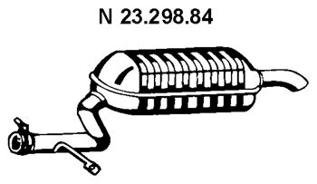 EBERSPÄCHER 23.298.84 Глушитель выхлопных газов конечный 