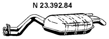 EBERSPÄCHER 23.392.84 Глушитель выхлопных газов конечный 