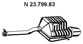 EBERSPÄCHER 23.799.83 Глушитель выхлопных газов конечный 