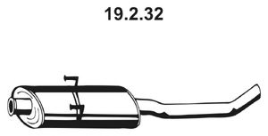 EBERSPÄCHER 19.2.32 Средний глушитель выхлопных газов для CITROëN (Cитроëн) EBERSPÄCHER 19.2.32 Средний глушитель выхлопных газов для CITROëN (Cитроëн)