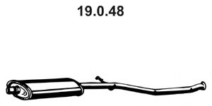 EBERSPÄCHER 19.0.48 Средний глушитель выхлопных газов для PEUGEOT 206 (Пежо 206) EBERSPÄCHER 19.0.48 Средний глушитель выхлопных газов для PEUGEOT 206 (Пежо 206)
