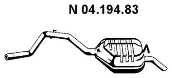 EBERSPÄCHER 04.194.83 Глушитель выхлопных газов конечный для FORD MONDEO (Форд Мондэо) EBERSPÄCHER 04.194.83 Глушитель выхлопных газов конечный для FORD MONDEO (Форд Мондэо)