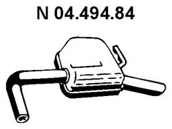 EBERSPÄCHER 04.494.84 Глушитель выхлопных газов конечный 