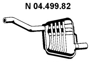 EBERSPÄCHER 04.499.82 Глушитель выхлопных газов конечный 