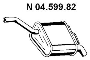EBERSPÄCHER 04.599.82 Глушитель выхлопных газов конечный 