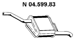 EBERSPÄCHER 04.599.83 Глушитель выхлопных газов конечный 