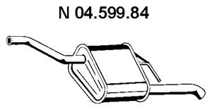 EBERSPÄCHER 04.599.84 Глушитель выхлопных газов конечный 