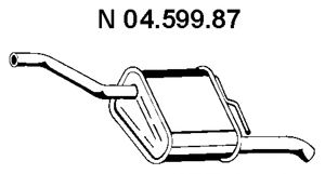EBERSPÄCHER 04.599.87 Глушитель выхлопных газов конечный 