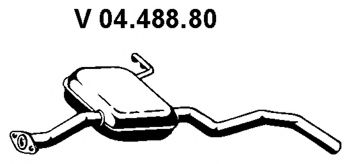 EBERSPÄCHER 04.488.80 Предглушитель выхлопных газов для FORD SCORPIO I (Форд Скорпио 1) EBERSPÄCHER 04.488.80 Предглушитель выхлопных газов для FORD SCORPIO I (Форд Скорпио 1)
