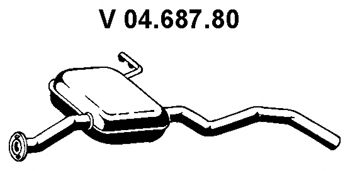 EBERSPÄCHER 04.687.80 Предглушитель выхлопных газов для FORD SCORPIO I (Форд Скорпио 1) EBERSPÄCHER 04.687.80 Предглушитель выхлопных газов для FORD SCORPIO I (Форд Скорпио 1)