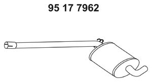 EBERSPÄCHER 95 17 7962 Средний глушитель выхлопных газов для SEAT TOLEDO (Сеат Толэдо) EBERSPÄCHER 95 17 7962 Средний глушитель выхлопных газов для SEAT TOLEDO (Сеат Толэдо)