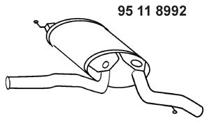 EBERSPÄCHER 95 11 8992 Глушитель выхлопных газов конечный для AUDI A2 (Ауди А2) EBERSPÄCHER 95 11 8992 Глушитель выхлопных газов конечный для AUDI A2 (Ауди А2)